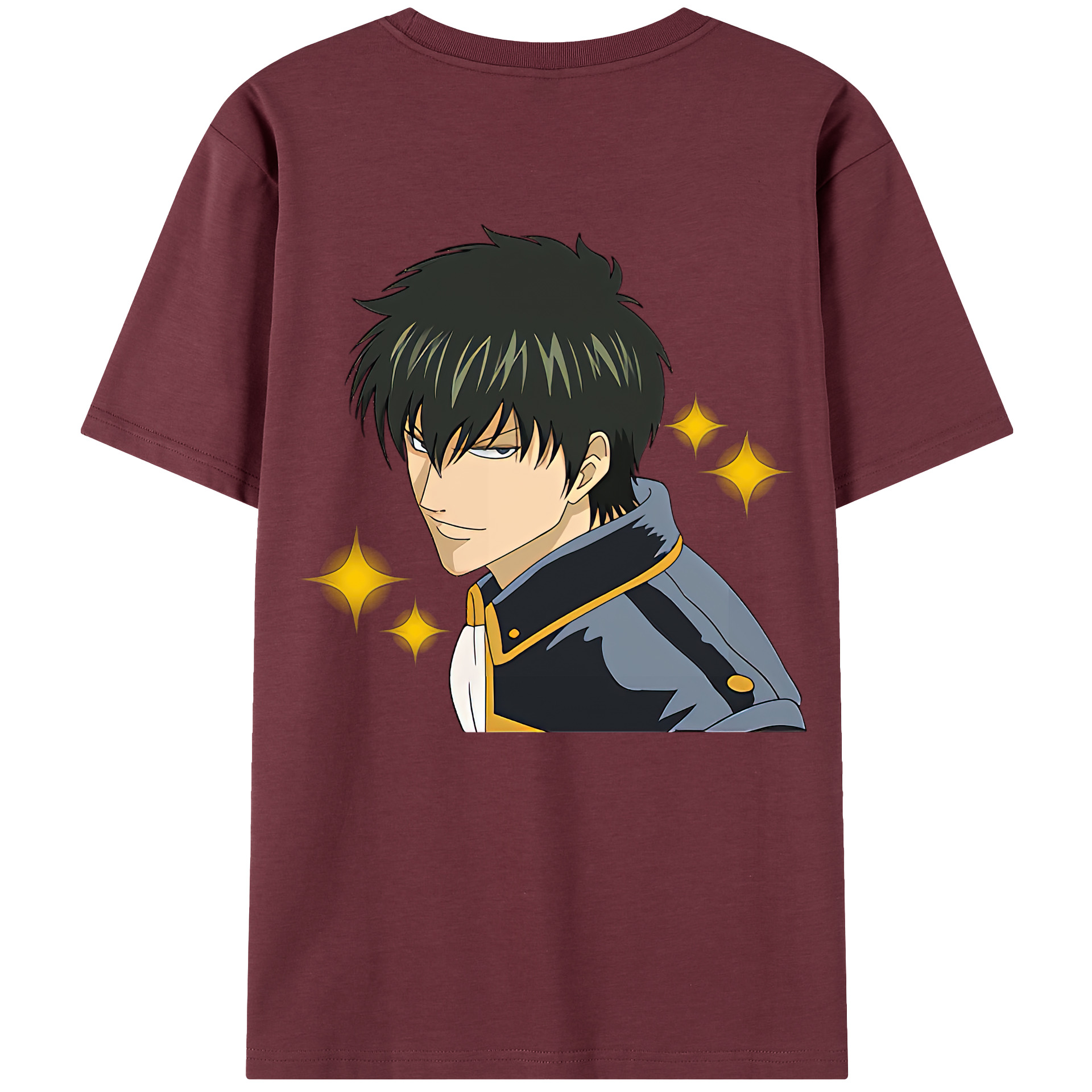 （画像用） ぎんたま 坂田銀時（さかたぎんとき） 神楽 志村新八（しむら しんぱち） GINTAMA Sakata Gintoki Kagura Shimura Shinpachi 綿100％半袖Tシャツ（背面プリント）
